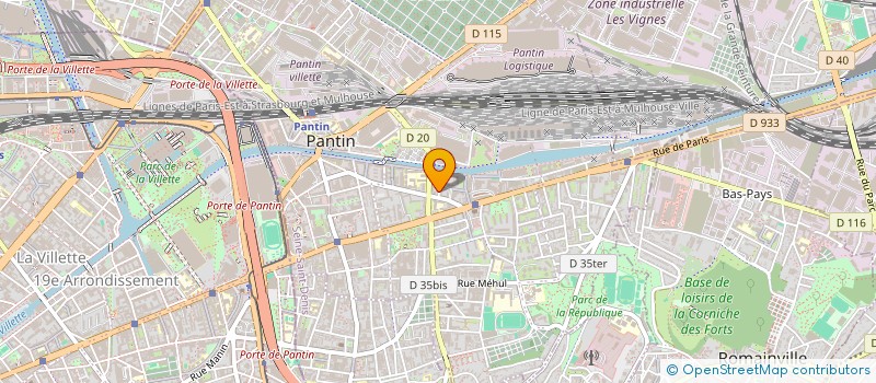 localisation de l'entreprise SIMONE BAILLY  PANTIN