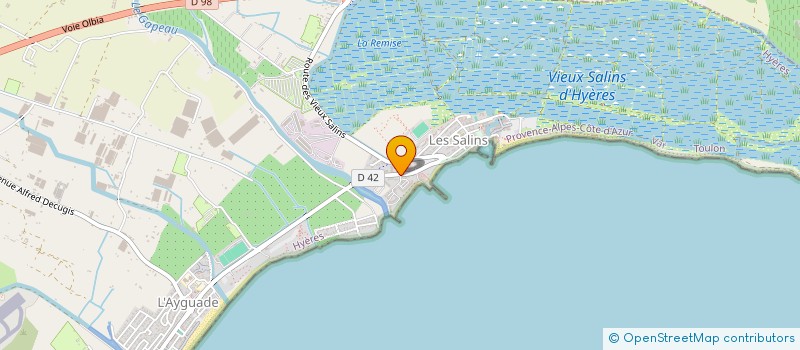 localisation de l'entreprise SIMONE BERRIAU PLAGE à HYERES