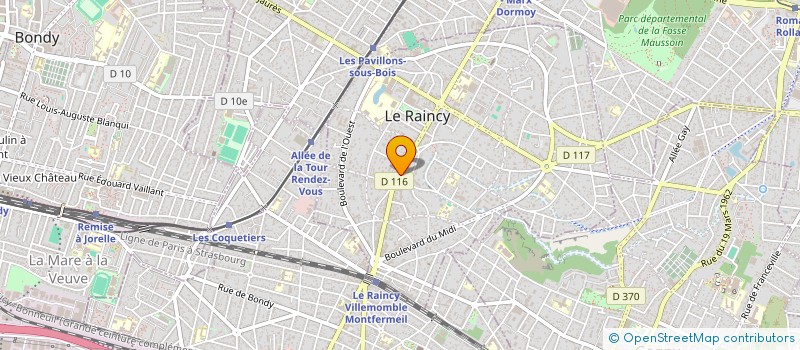 localisation de l'entreprise SIMONE BOULET  LE RAINCY