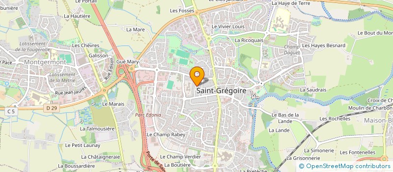 localisation de l'entreprise SIMONE DONNE  SAINT-GREGOIRE