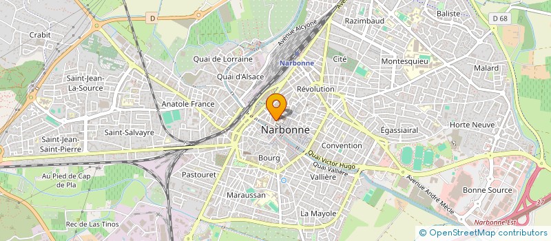 localisation de l'entreprise SIMONE F.  NARBONNE