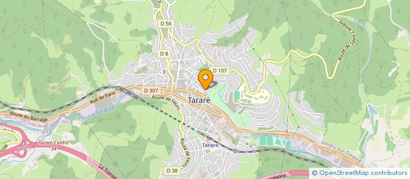 localisation de l'entreprise SIMONET  TARARE