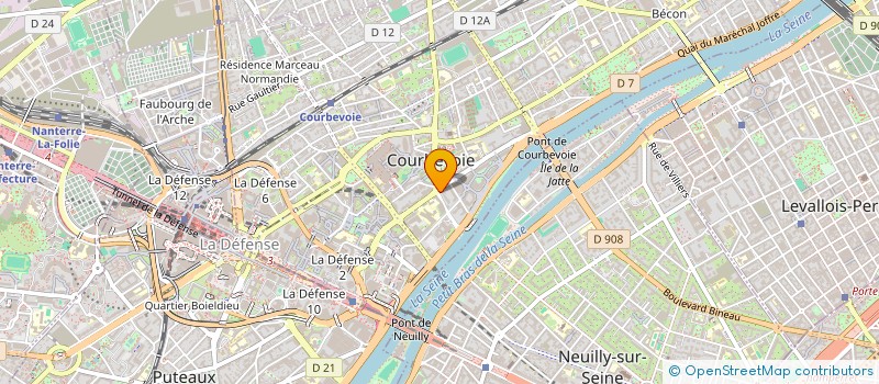 localisation de l'entreprise SIMONET ENTREPRISES à COURBEVOIE