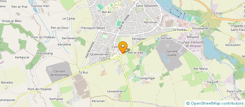 localisation de l'entreprise SIMONEV  SAINT-RENAN