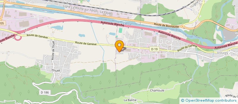 localisation de l'entreprise SIMONIN à VOUGY