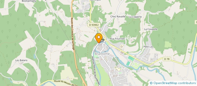 localisation de l'entreprise SIMONIN à BRANTOME EN PERIGORD
