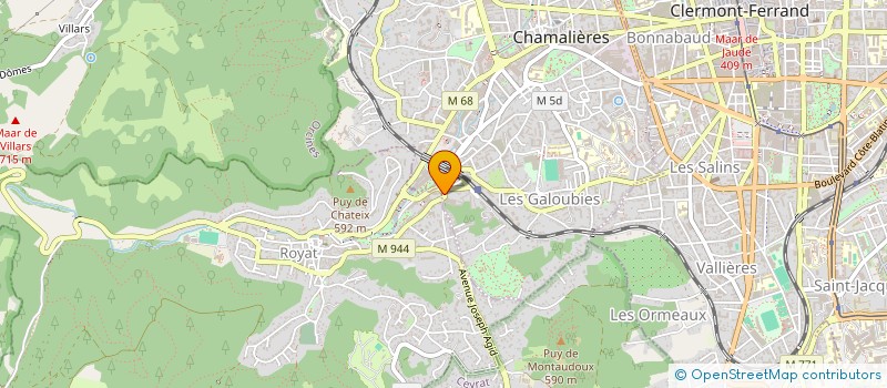 localisation de l'entreprise SIMONIN AGENCE IMMOBILIERE  CHAMALIERES