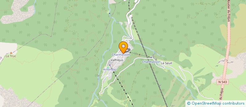 localisation de l'entreprise SIMONIN - JEANMOUGIN  MODANE