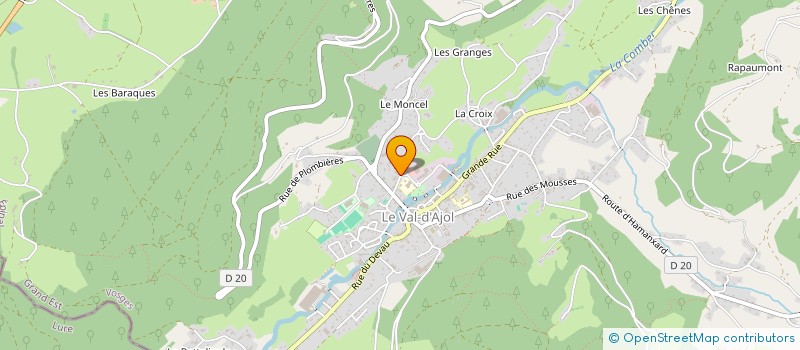 localisation de l'entreprise SIMONIN MENUISERIE à LE VAL-D'AJOL