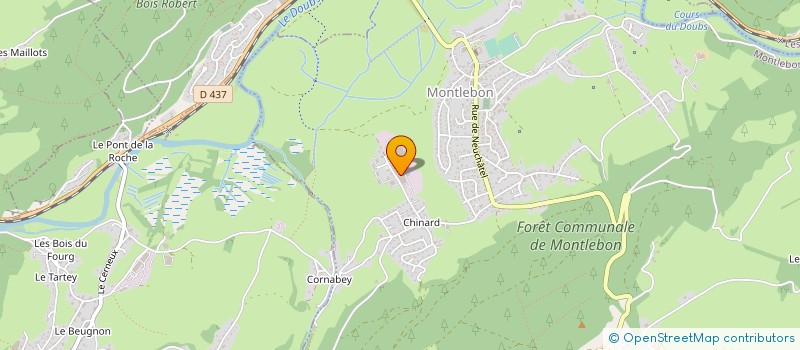 localisation de l'entreprise SIMONIN SAS  MONTLEBON