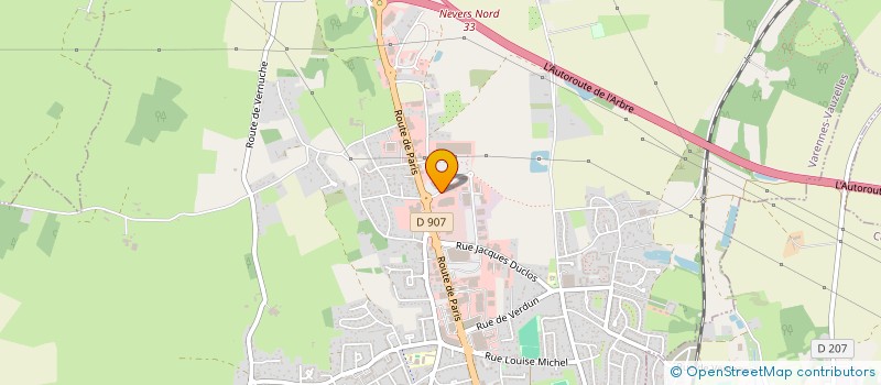 localisation de l'entreprise SIMONNEAU AUTOMOBILES à VARENNES-VAUZELLES