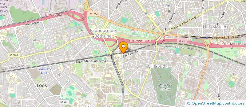 localisation de l'entreprise SIMONS  LILLE