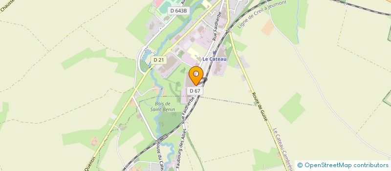 localisation de l'entreprise SIMONS CARRELAGES à LE CATEAU-CAMBRESIS