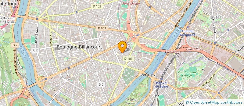 localisation de l'entreprise SIMORGA à BOULOGNE-BILLANCOURT
