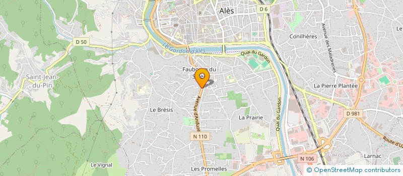 localisation de l'entreprise SIMORGH DU GARD  ALES