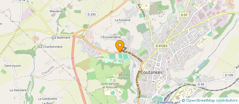 localisation de l'entreprise SIMOTEL  COUTANCES