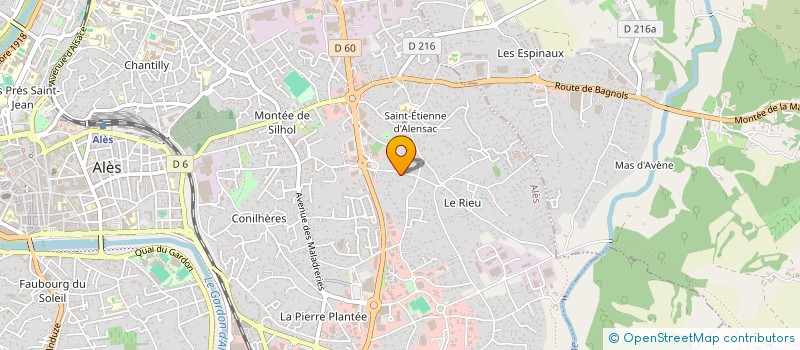 localisation de l'entreprise SIMPAT  ALES