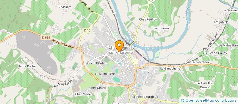 localisation de l'entreprise SIMPLCOM  CHATEAUNEUF-SUR-CHARENTE