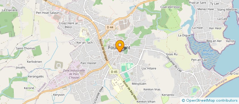 localisation de l'entreprise SIMPLE & COSY à FOUESNANT