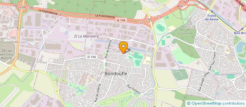 localisation de l'entreprise SIMPLE-D à BONDOUFLE