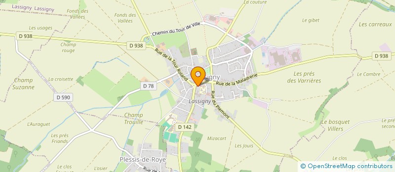 localisation de l'entreprise SIMPLEMENT BELLE à LASSIGNY