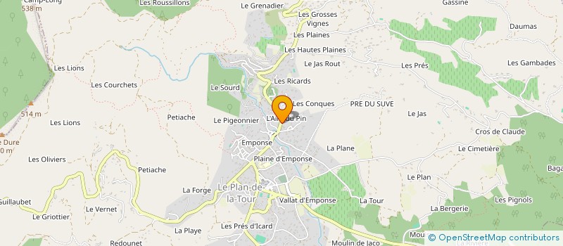 localisation de l'entreprise SIMPLEMENT NATURE  LE PLAN-DE-LA-TOUR