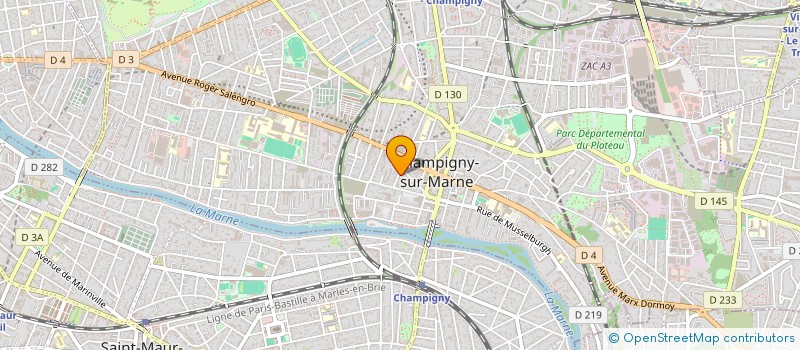 localisation de l'entreprise SIMPLICITE SOFTWARE à CHAMPIGNY-SUR-MARNE