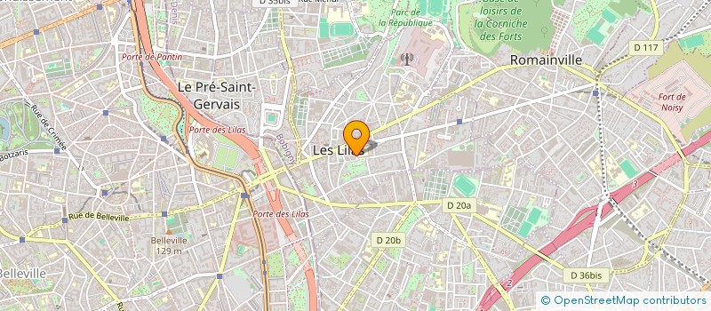 localisation de l'entreprise SIMPLYDATA à LES LILAS