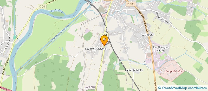 localisation de l'entreprise SIMPULSE  AUXONNE