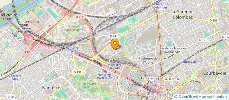 localisation de l'entreprise SIMRA HOLDING  COURBEVOIE