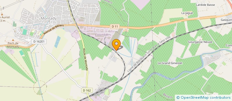 localisation de l'entreprise SIMS à COLOMBIERS