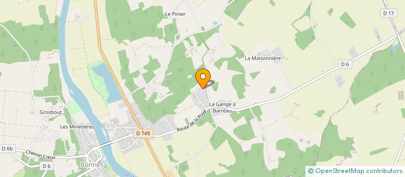 localisation de l'entreprise SIMS HABITAT à BONNES
