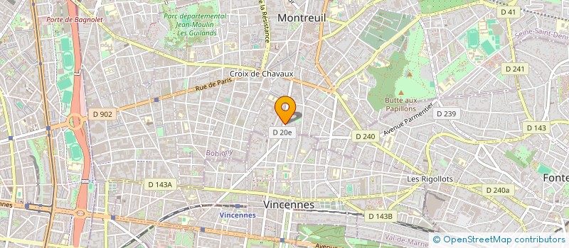 localisation de l'entreprise SIMSIM à MONTREUIL
