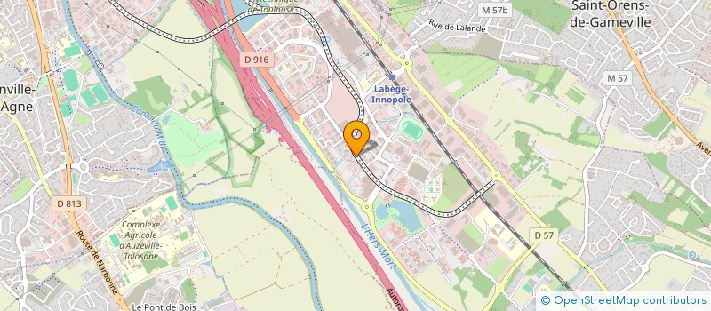 localisation de l'entreprise SIMSOFT3D à LABEGE