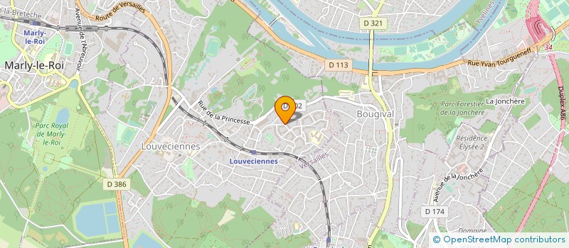 localisation de l'entreprise SIMTEL  LOUVECIENNES