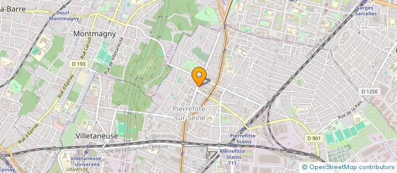 localisation de l'entreprise SIMTEX à PIERREFITTE-SUR-SEINE