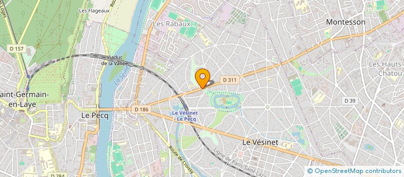 localisation de l'entreprise SIMTRADE DISTRIBUTION à LE VESINET