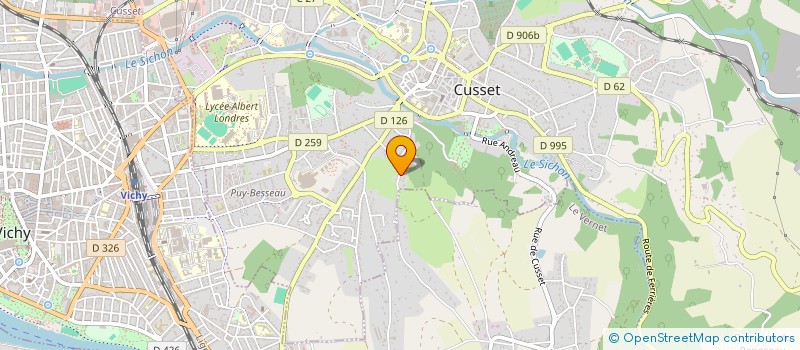 localisation de l'entreprise SIMTV IMMO à CUSSET