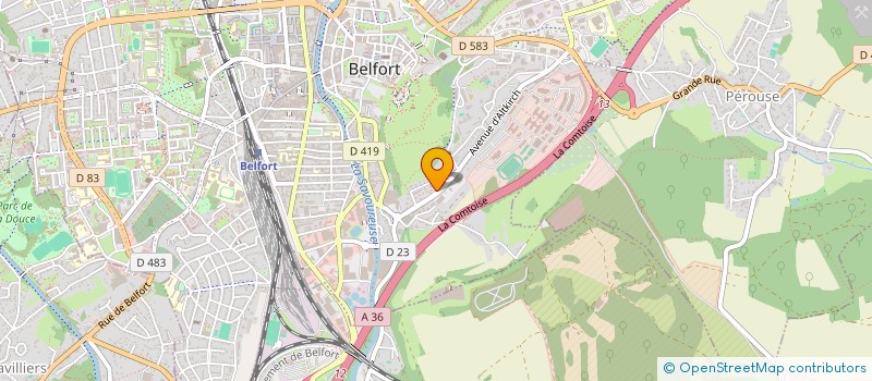 localisation de l'entreprise SIMUL'ART à BELFORT
