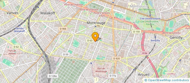 localisation de l'entreprise SIMULATION D'URGENCES VITALES IN SITU  MONTROUGE