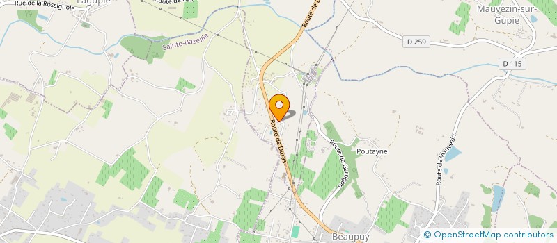 localisation de l'entreprise SIMULIE  CASTELNAU-SUR-GUPIE