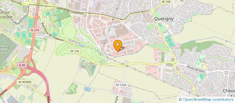 localisation de l'entreprise SIMULTECH à QUETIGNY