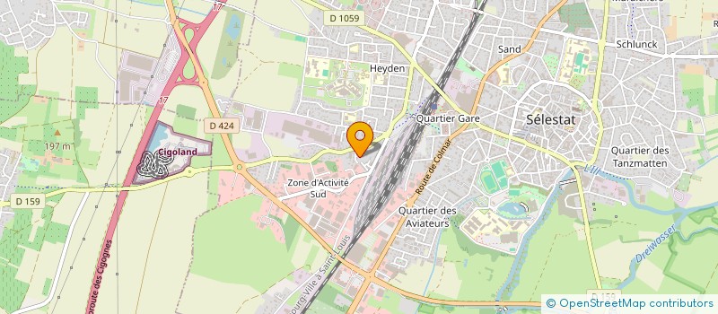 localisation de l'entreprise SIMULUX  SELESTAT