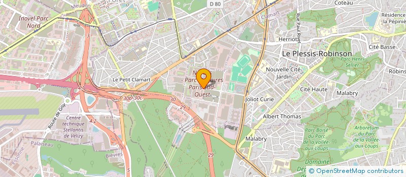 localisation de l'entreprise SIMUTEC TECHNOLOGIES à LE PLESSIS-ROBINSON