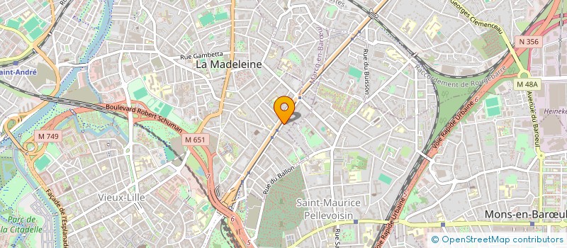 localisation de l'entreprise SIMVEST à LA MADELEINE