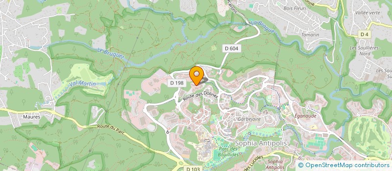 localisation de l'entreprise SIMWEGO  VALBONNE
