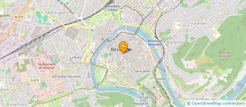 localisation de l'entreprise SIN'ART  BESANCON