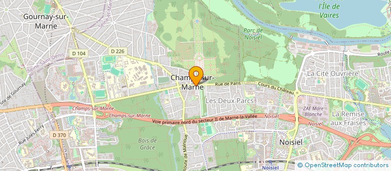 localisation de l'entreprise SIN BEAUTY CENTER à CHAMPS-SUR-MARNE