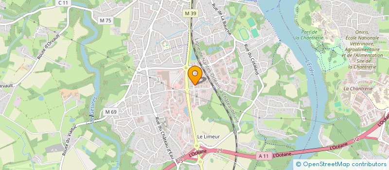 localisation de l'entreprise SIN'EX à LA CHAPELLE-SUR-ERDRE