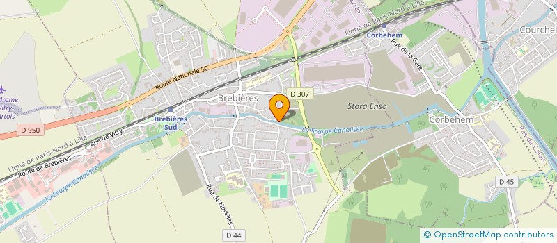 localisation de l'entreprise SIN' ITHERM  BREBIERES